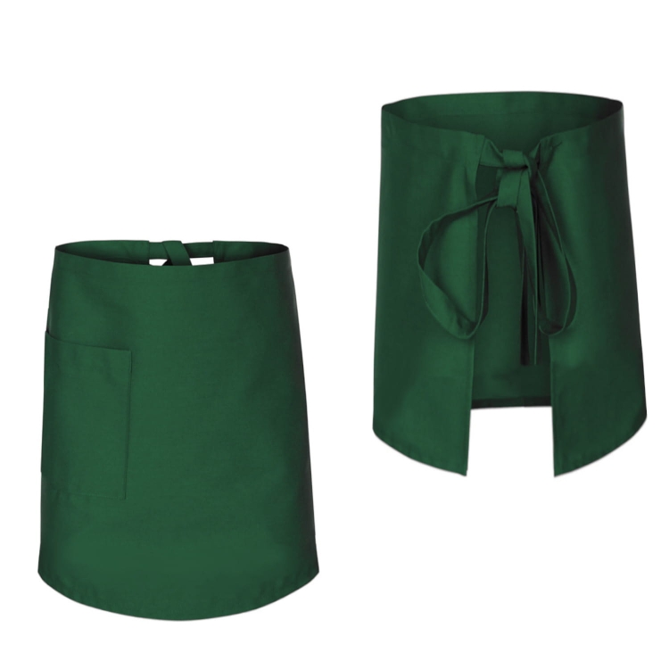 Kochschürze für Kellner und Barkeeper, 60 cm lang, in Grün.