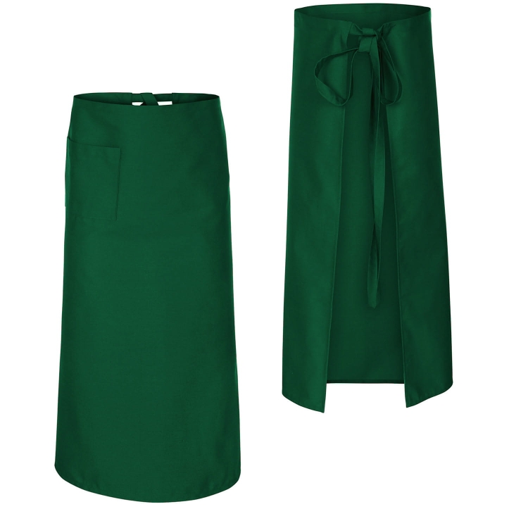 Lange grüne Schürze für Barkeeper, Köche und Kellner.