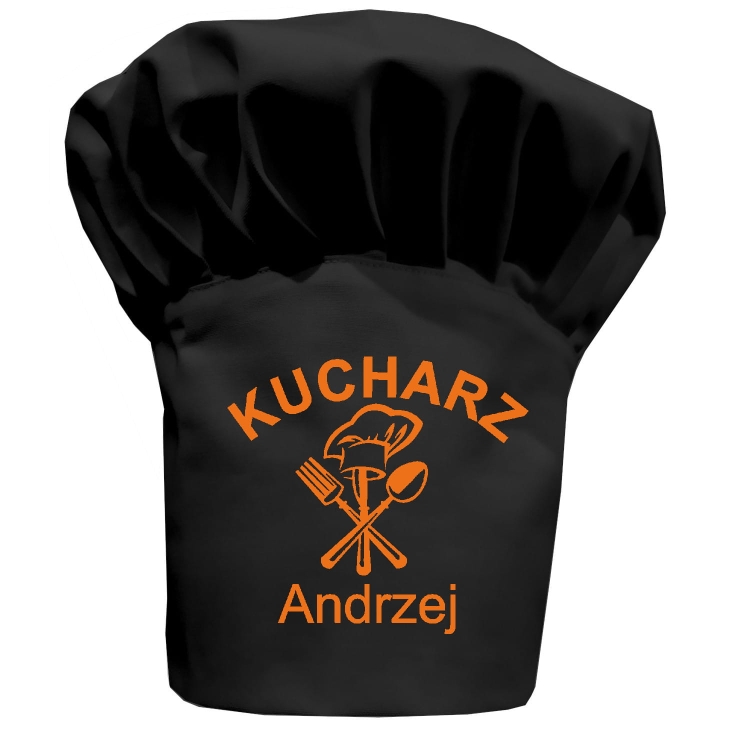 Schwarze Kochmütze Koch
