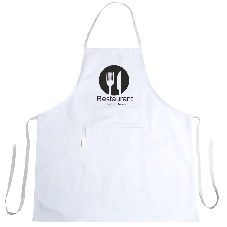 Küchenschürze mit Restaurant Food & Drinks Druck