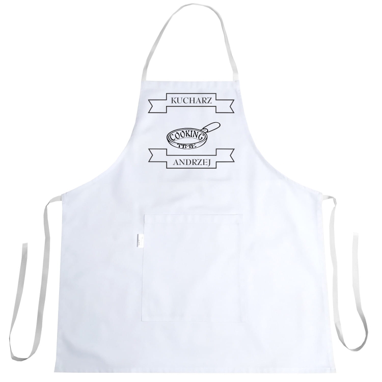 Küchenschürze mit Druck "Cooking Time"