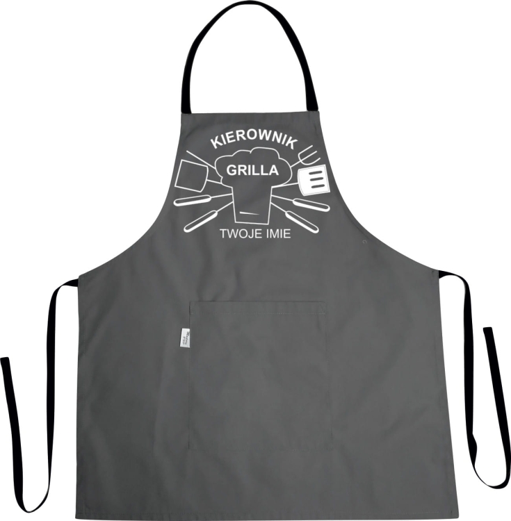 Grillmeister auf der Küchenschürze