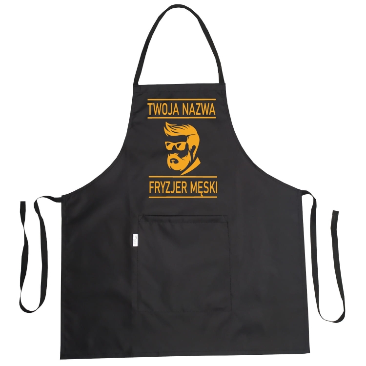 Wasserabweisender Friseur-Apron mit Grafik 'Herrensalon'