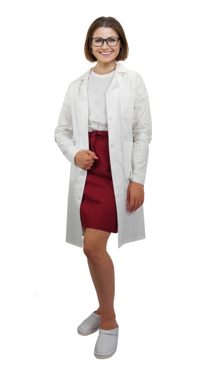 Knopfverschluss-Schürze 100% Baumwolle Damen