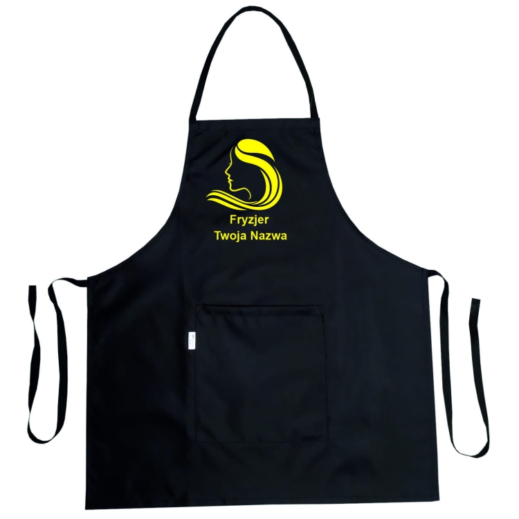 Wasserfester Friseurschürze mit Grafik