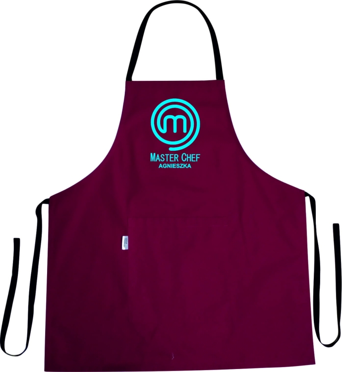 Küchen-Schürze mit MASTER CHEF Druck und Namen