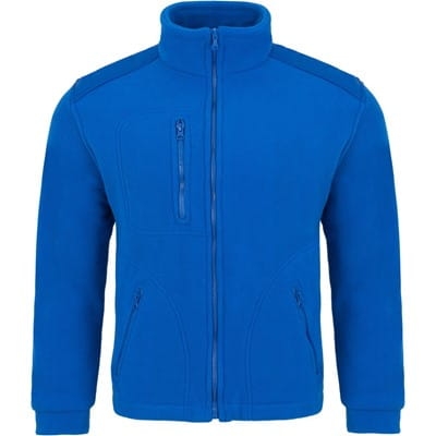 Königsblaue Fleecejacke in bequemer Passform.