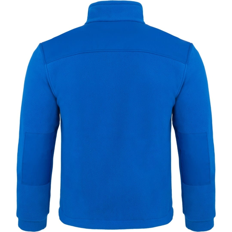 Hochwertiger, kornblumenblauer Fleece-Pullover