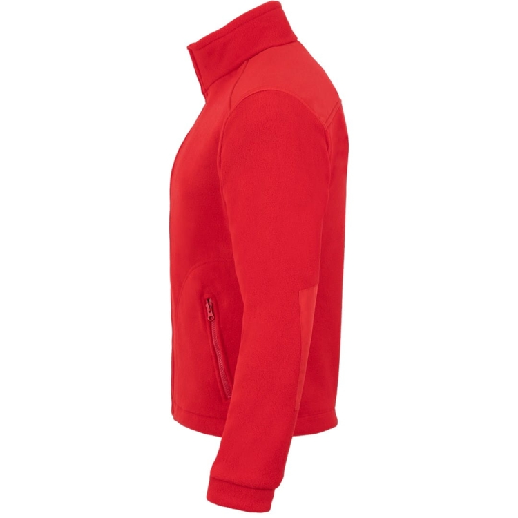 Rote Fleecejacke