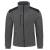 Grau Fleece-Pullover mit schwarzen Einsätzen