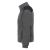 Fleecejacke mit schwarzen Einsätzen in Grau.