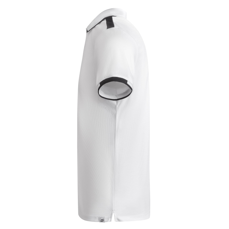 Męska elegancka koszulka polo z wstawkami czarnymi