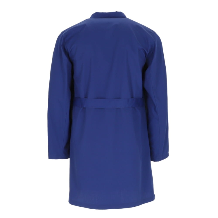 Fartuch damski laboratoryjny kolor niebieski z guzikami