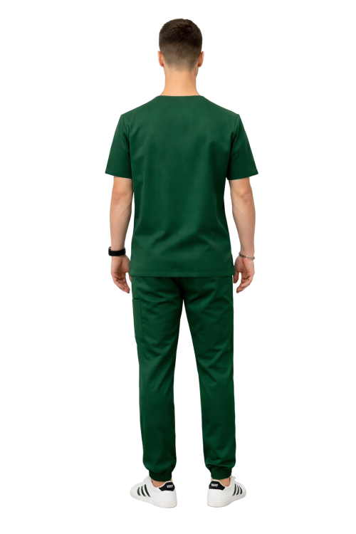 Męski medyczny komplet Cherokee Stretch w zielonej butelce