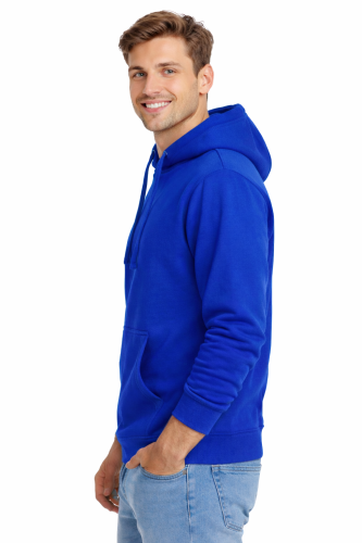 Bluza-dresowa-męska-z-kapturem-i-kieszeniami-kolor-chabrowa-widok-z-boku.png