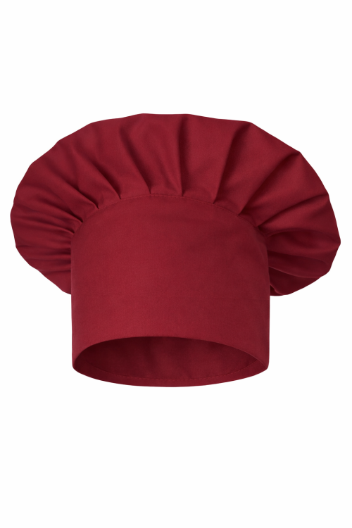 Czapka kucharza szefa kuchni bordowa mockup.png