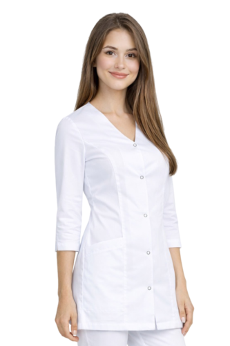 Medyczny żakiet CASUAL PREMIUM w kolorze białym