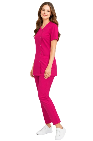 Medizinisches / kosmetisches Damen-Set Basic Premium in der Farbe Amaranth.
