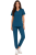 Komplet medyczny damski morski – scrubs CASUAL PREMIUM-przód.png
