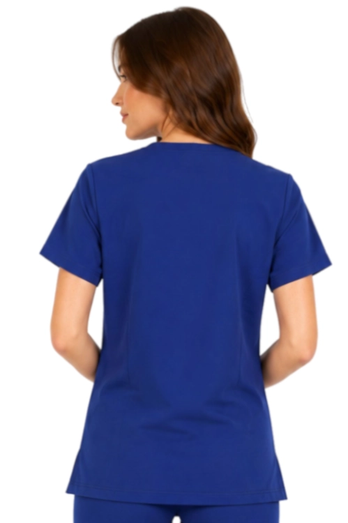 Granatowa bluza medyczna damska Casual Premium_tył
