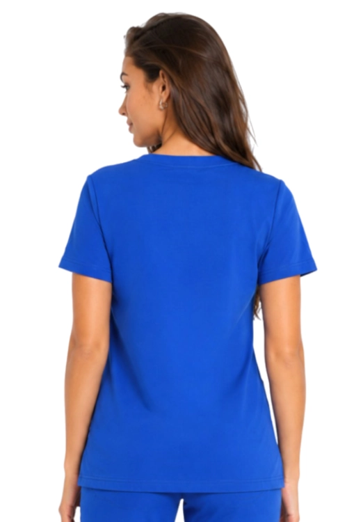 Chabrowa bluza medyczna damska Casual Premium_tył.png