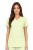 Pistacjowa bluza medyczna damska BASIC PREMIUM_przód.png