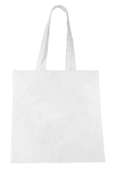 Weiße wiederverwendbare Baumwolltasche