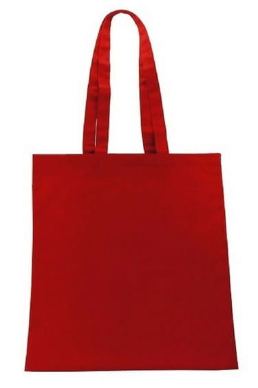 Rote wiederverwendbare Baumwolltasche