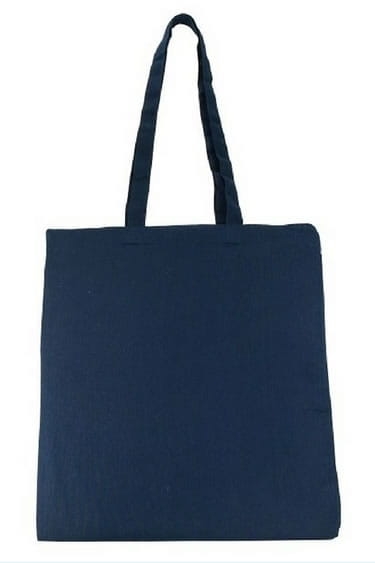 Dunkelblaue Baumwolltasche wiederverwendbar