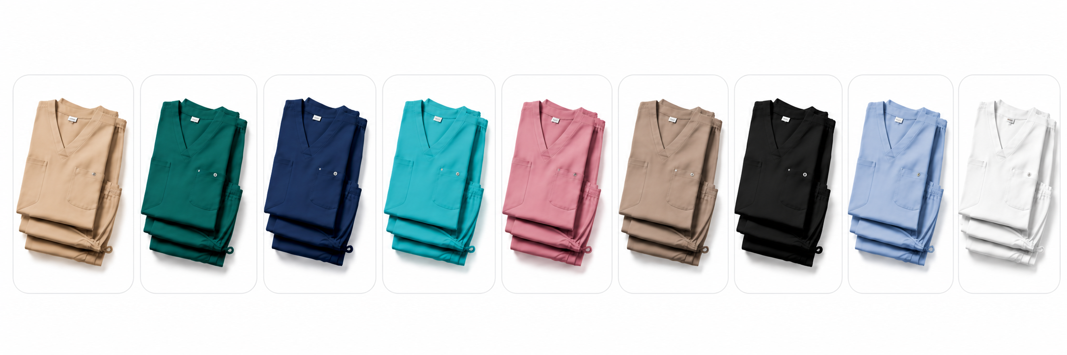Medizinische Damen-Sets in neun Farben