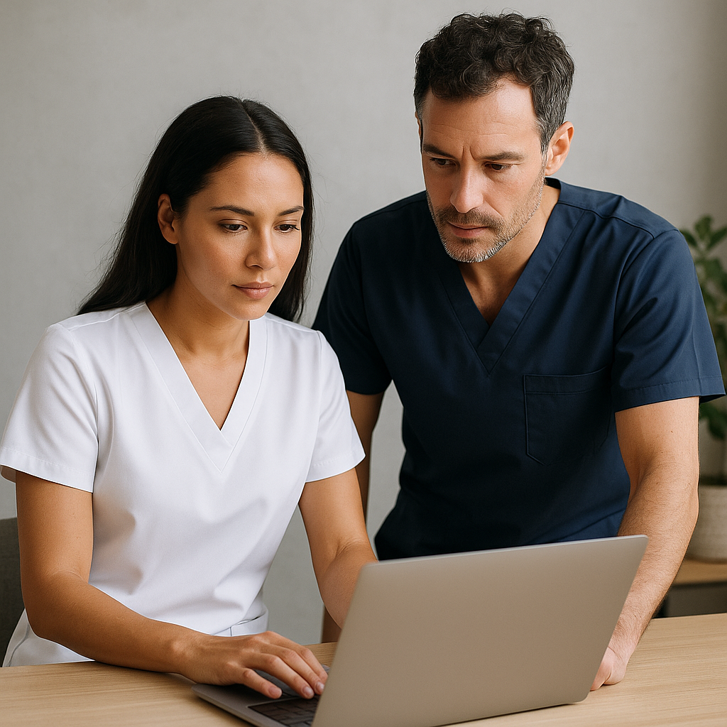 Wie gestaltet man medizinische Kleidung im Online-Designer für einen professionellen Look?