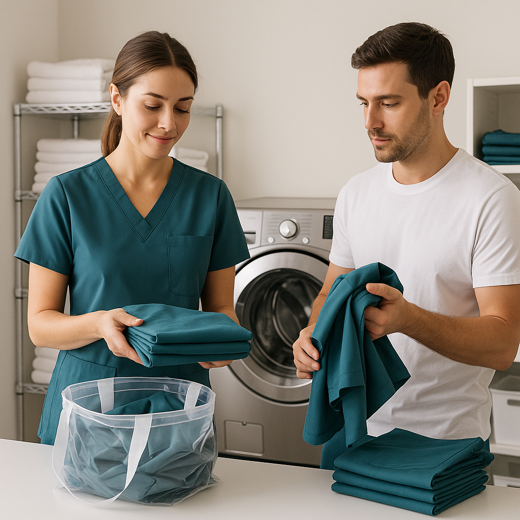 So bereiten Sie medizinische Berufskleidung richtig vor: Transport, Vorrat und Hygiene